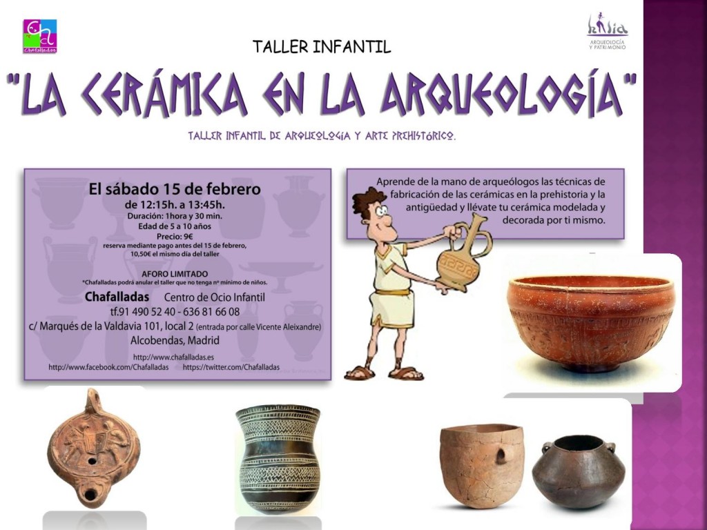 taller para ninos arqueologia alcobendas