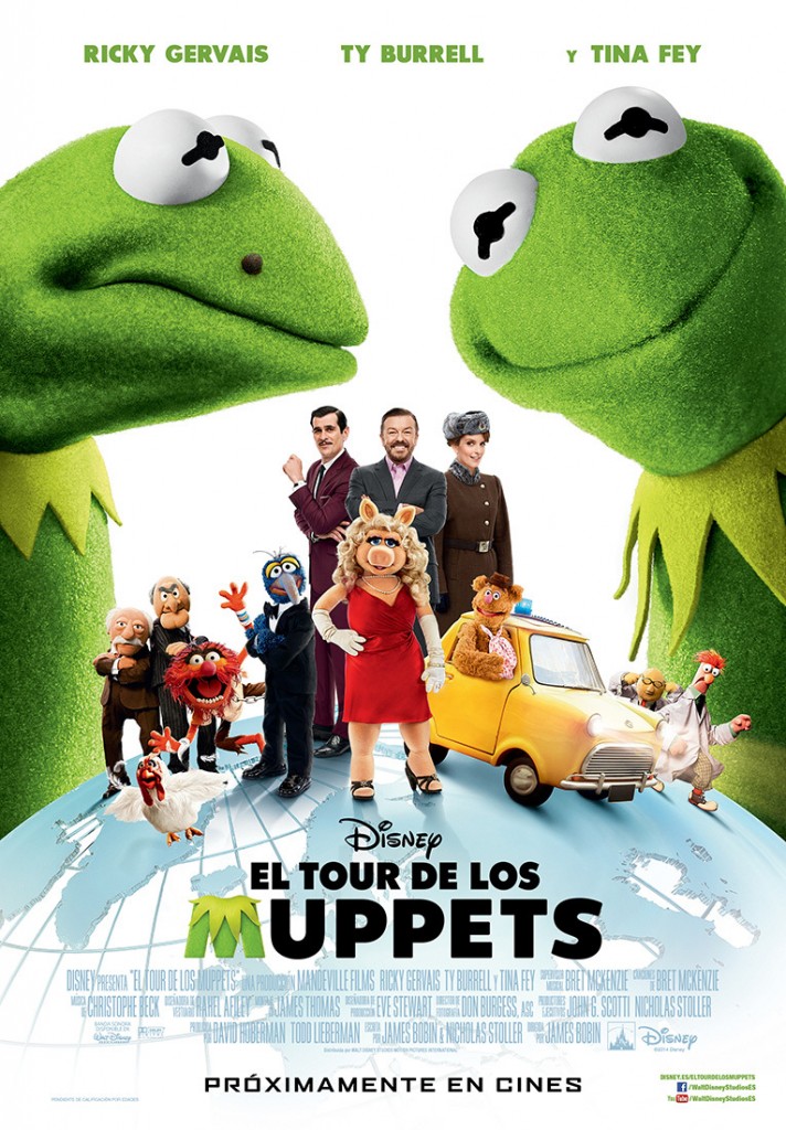 Cartel película infantil el tour de los muppets