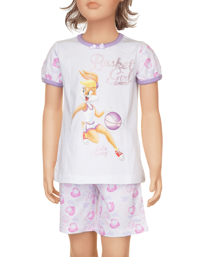 pijama infantil para niña de verano de lola bunny