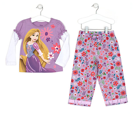 pijama infantil para nina en invierno de la princesa rapunzel