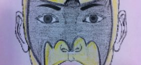 Cara pintada de batman