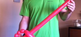 Espada básica con un globo