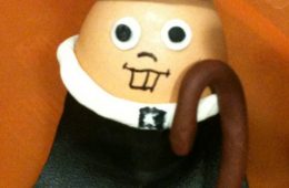 Figuritas de belén con cáscaras de huevo