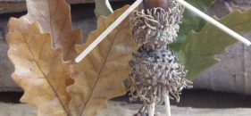 Manualidades con hojas y frutos secos del Otoño