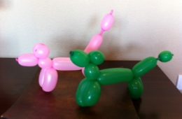 Perrito con globos, sencillo, fácil y básico