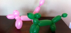 Perrito con globos, sencillo, fácil y básico